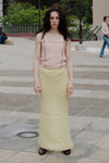 BASERANGE tight skirt SKDY-SL-SP24 green and yellow (SKDY-SL-000)